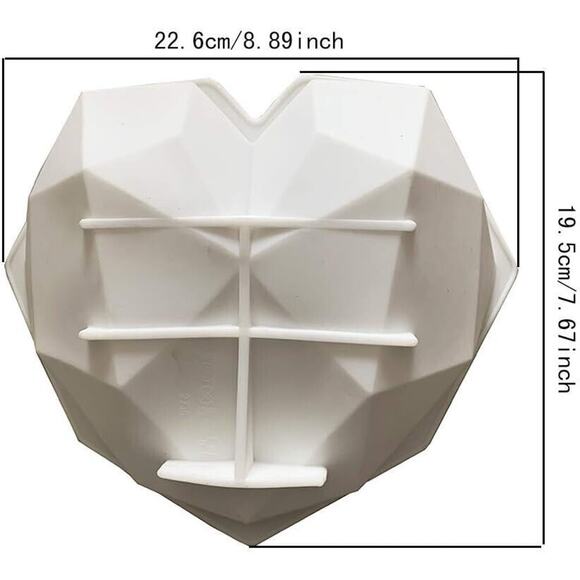 3D Heart-shaped Silicone Mold Fondant Cake Mold Chocolate Baking Tools DIY - Picture 4 of 12